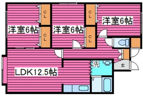 篠路駅 徒歩13分 2階の物件間取画像